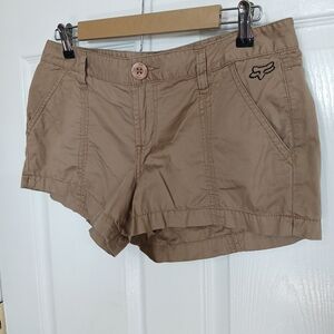 Fox Khaki shorts Low Rise Skater Concert Party Y2k Size 9